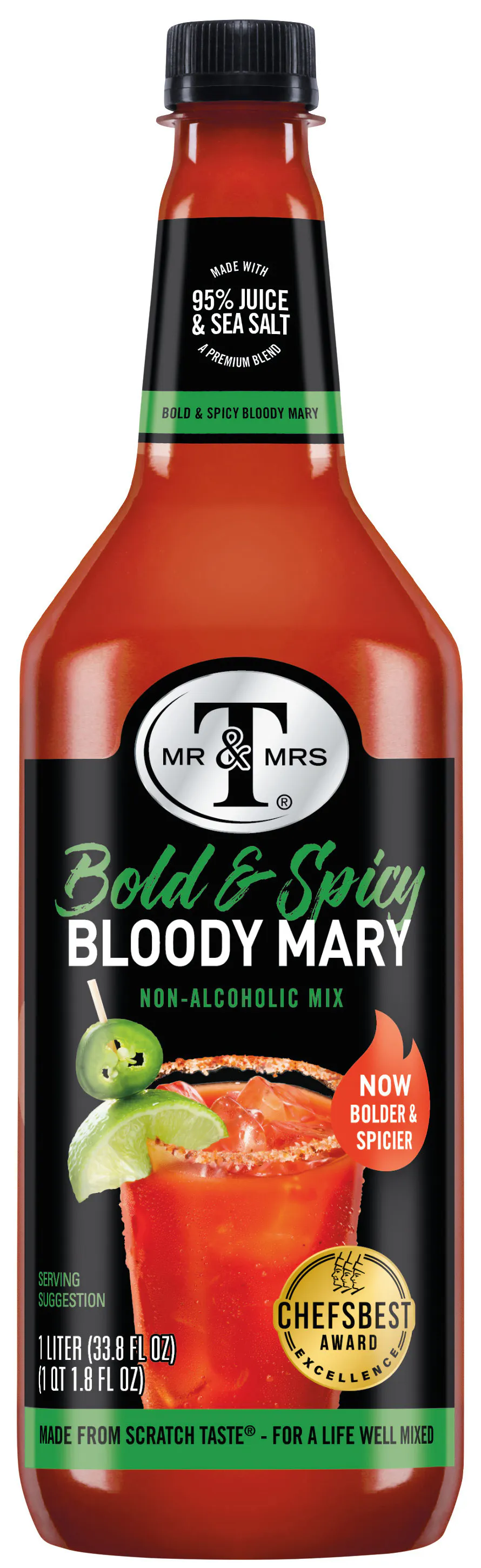 Mr & Mrs T Bold & Spicy Bloody Mary Mix 1L Plastic Bottle