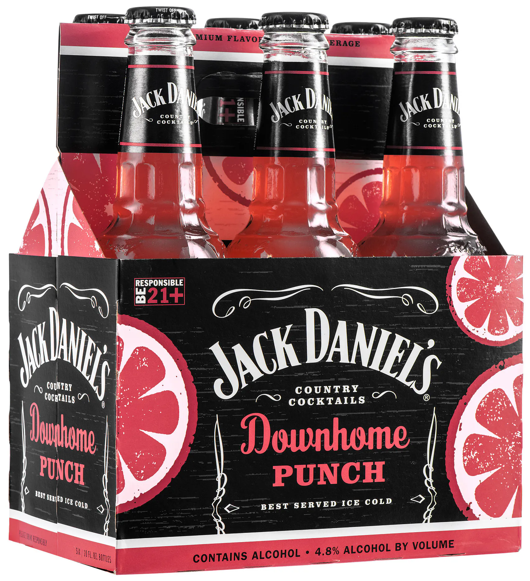 Jack Daniel's Country Cocktails Downhome Punch 6 pack 10 oz