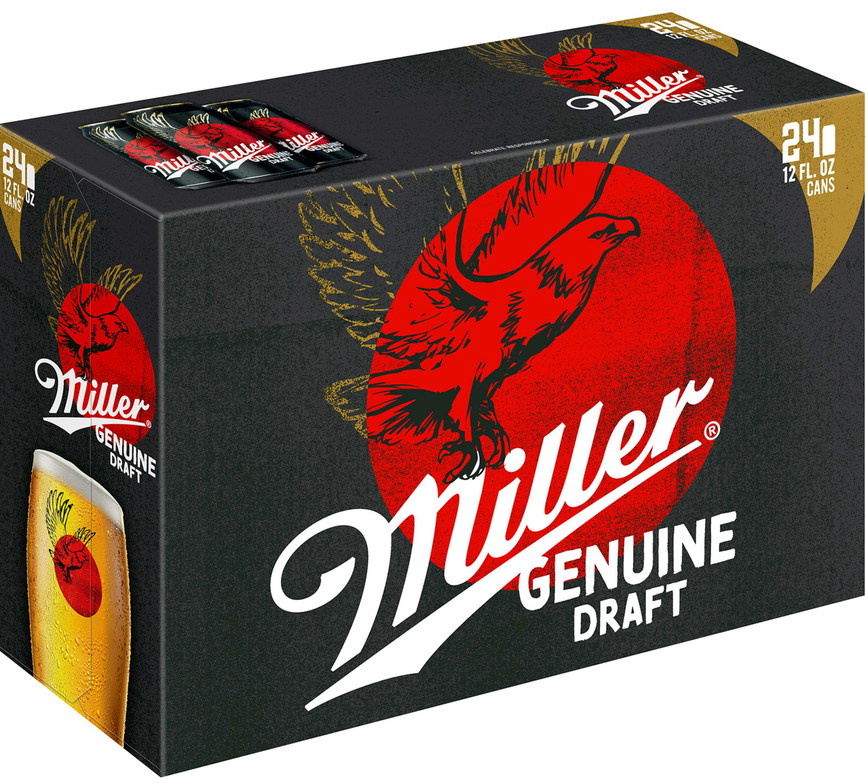 Miller Genuine Draft 24 pack 12 oz. Can - Argonaut Wine & Liquor