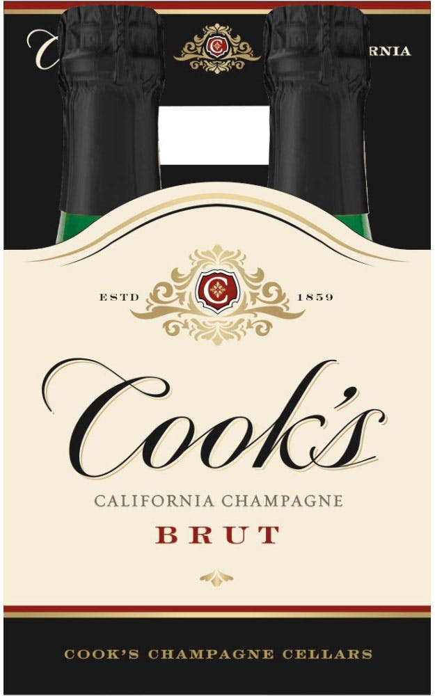 Cook's Brut 4 pack 187ml - Yankee Spirits
