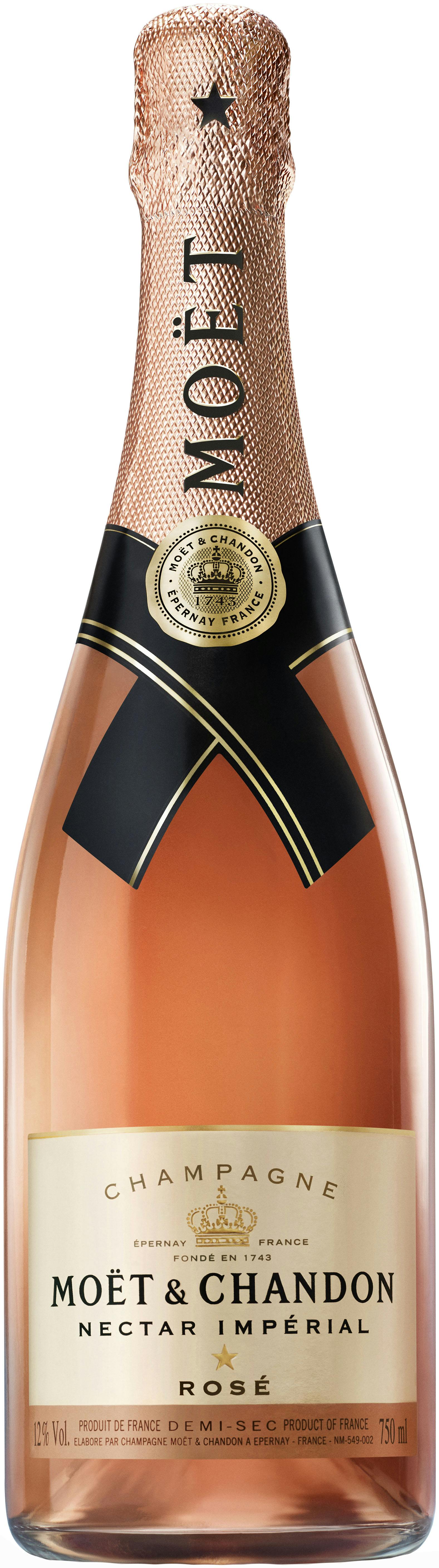 MOET CHANDON N.I.R. Nectar Imperial Rosé Champagne Moet & Chandon, N.I.R. Nectar Imperial Rose, Luminous