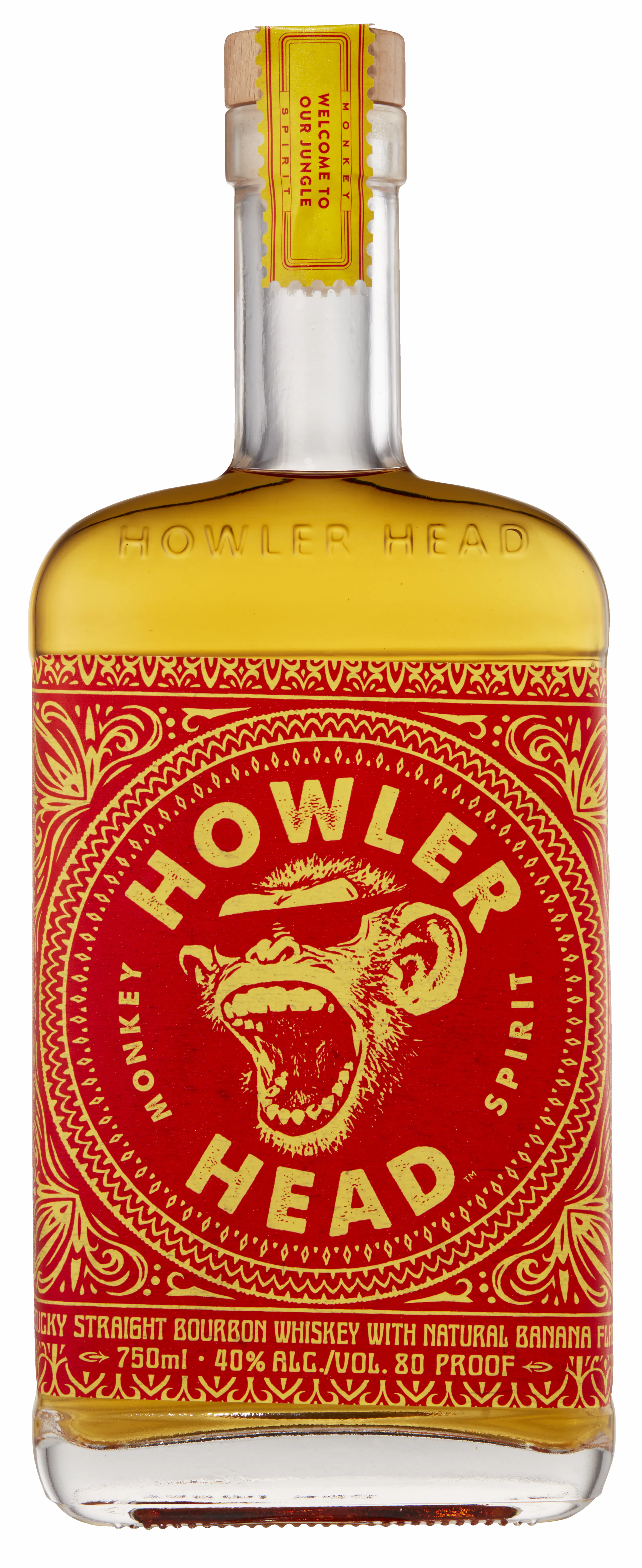 Howler Head Banana Infused Kentucky Straight Bourbon Whiskey 750ml