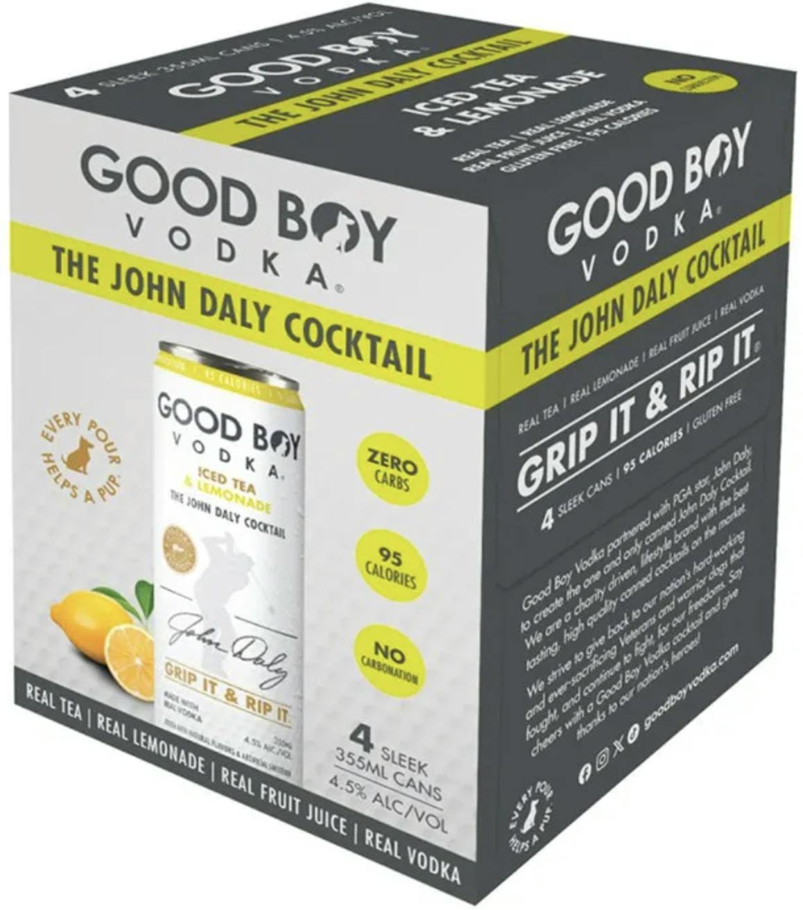 Lifted Libations Tee Time Vodka Tea Lemonade 4 pack 12 oz. Can