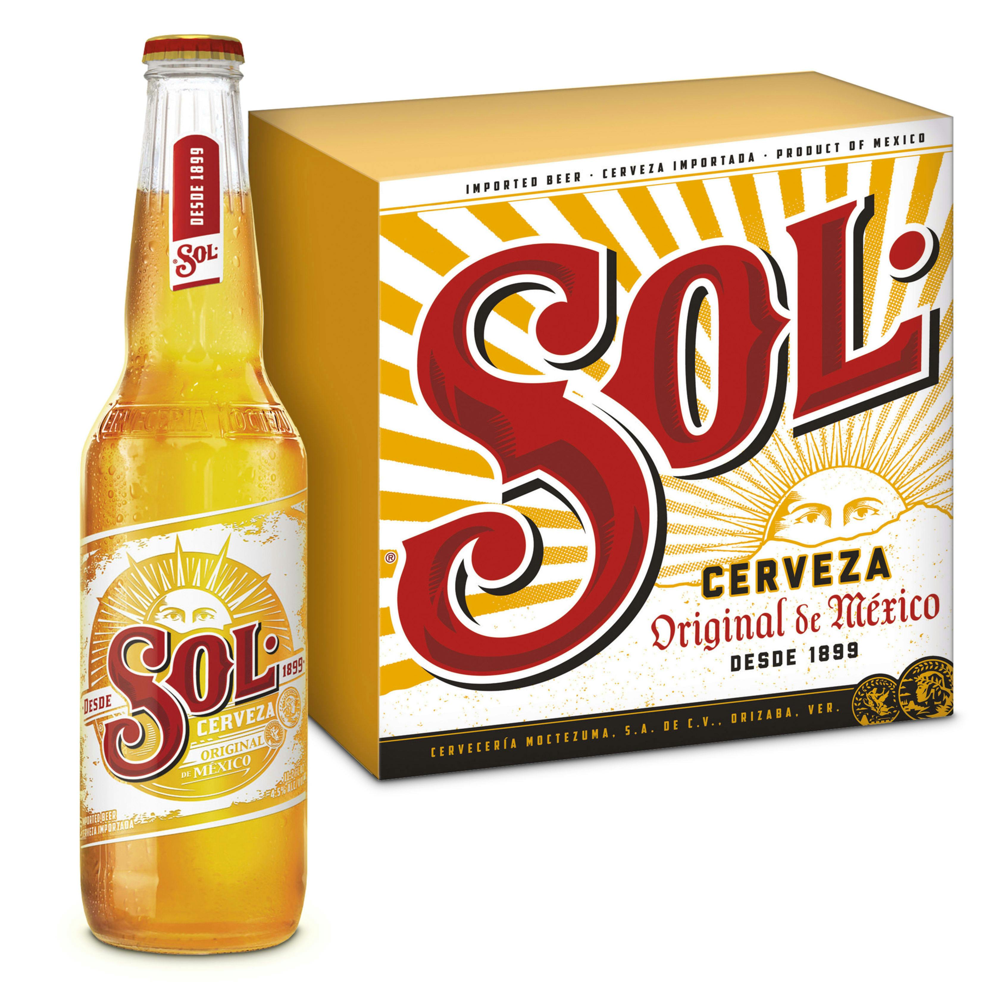 Sol Beer 12 pack 12 oz. Bottle - Yankee Spirits
