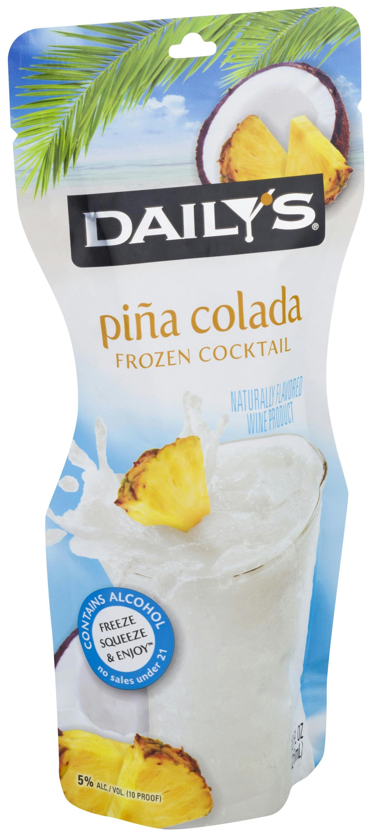 Daily's Cocktails Frozen Piña Colada 10 Pouch Order Liquor