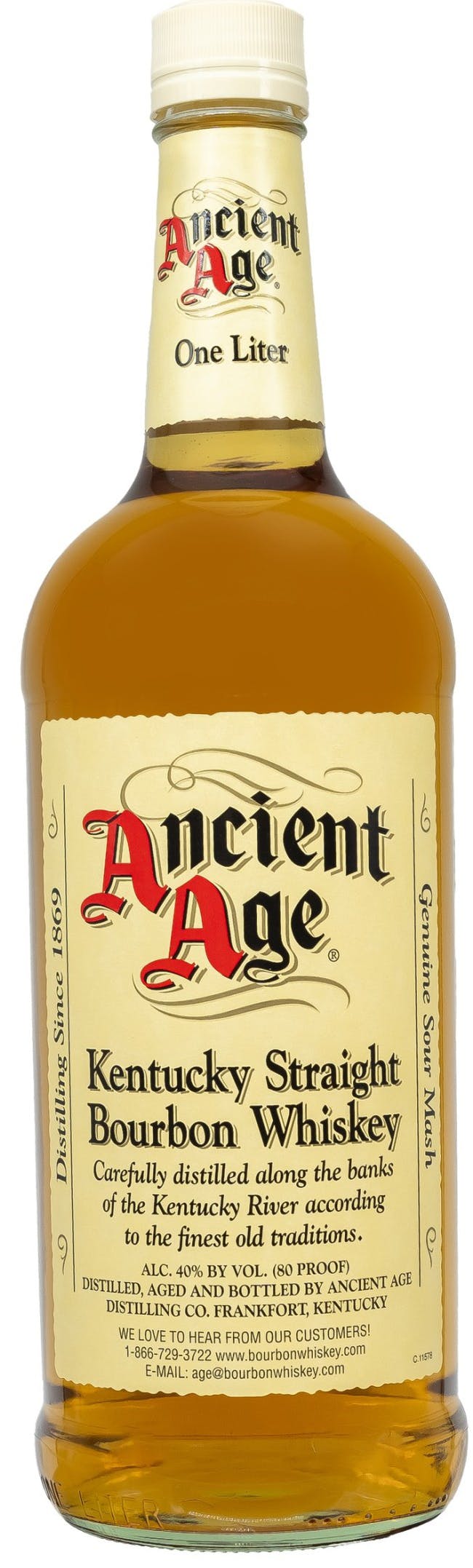 Ancient Age Kentucky Straight Bourbon Whiskey 1L - Station Plaza Wine