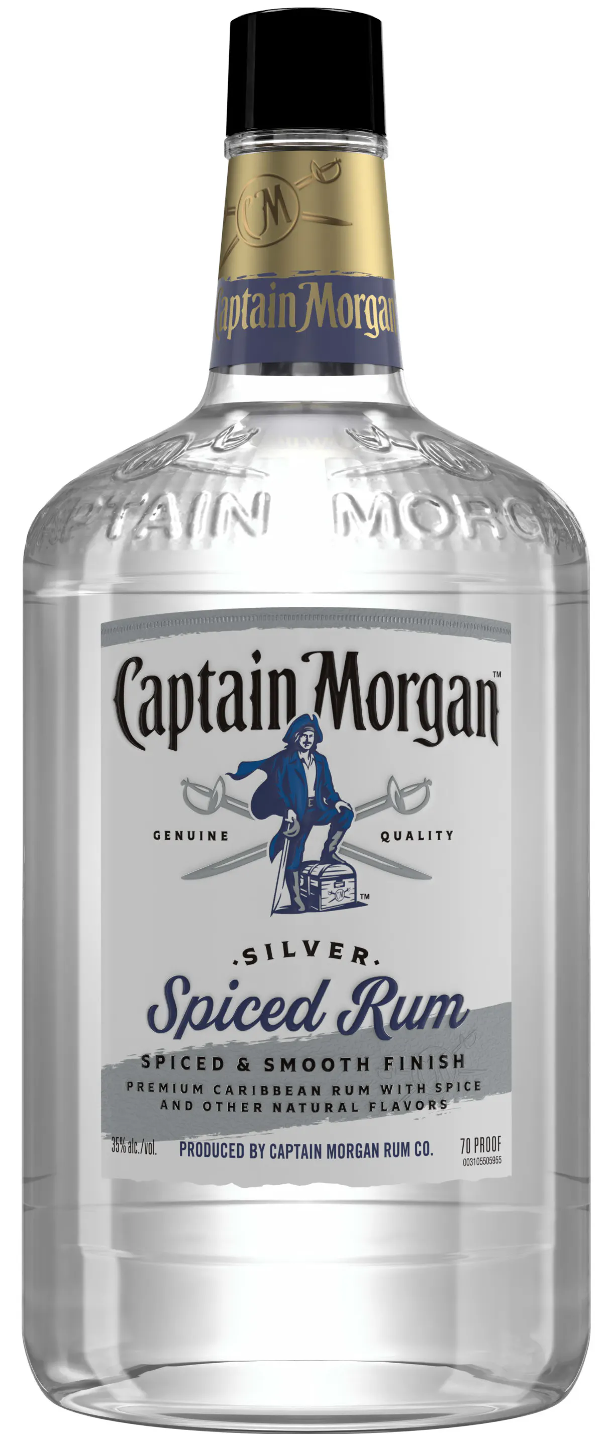 Captain Morgan Silver Spiced Rum 1.75L - Yankee Spirits