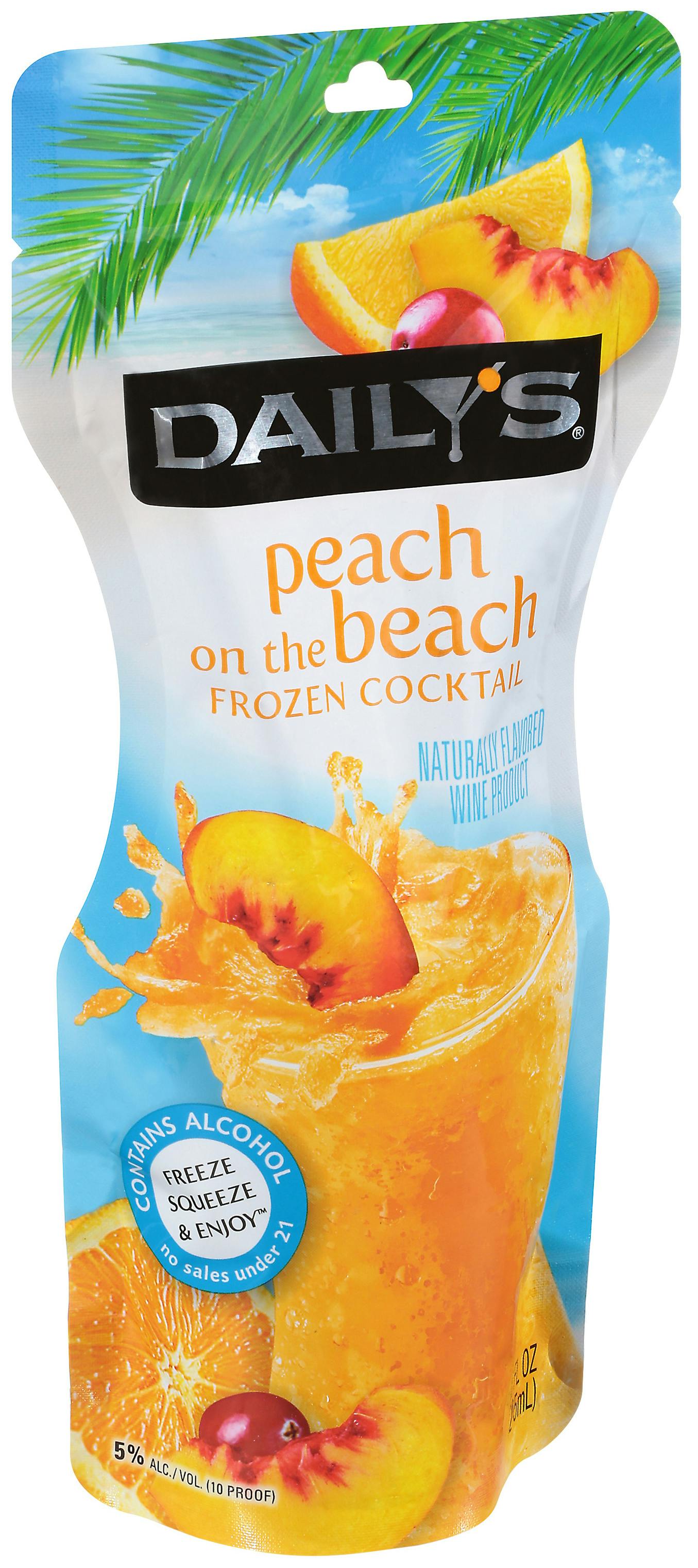 Daily's Cocktails Frozen Peach On The Beach 10 Pouch Order