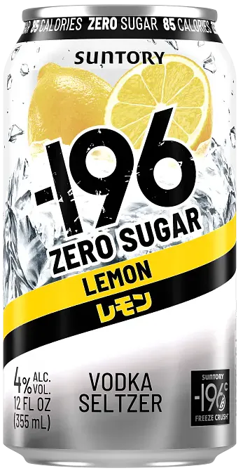 196 Zero Sugar Lemon 4 pack 12 oz. Can - Yankee Spirits