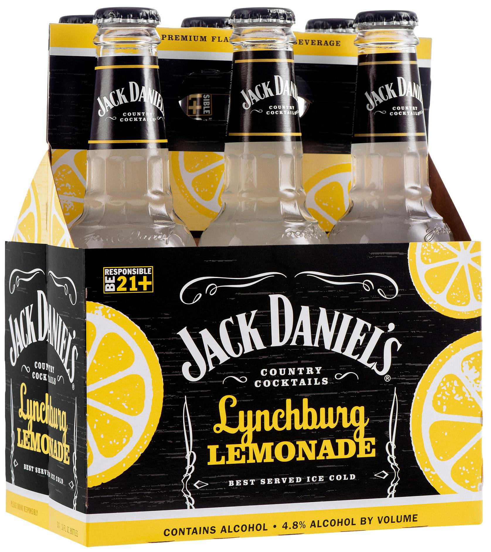 Jack Daniel's Country Cocktails Lynchburg Lemonade 6 pack 10 oz