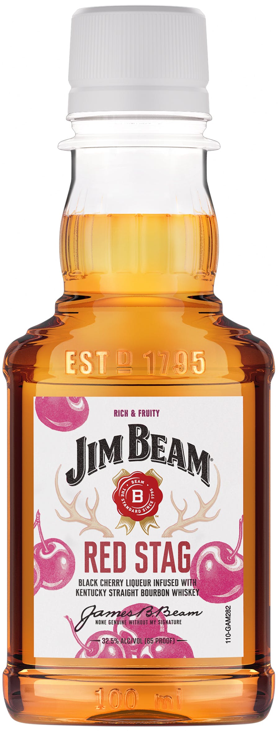 Jim Beam Red Stag Black Cherry Bourbon 50ml Plastic Bottle