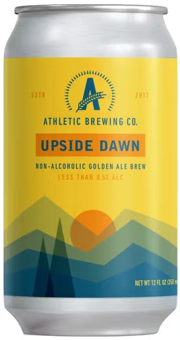 Athletic Brewing Non-Alcoholic Brews Upside Dawn Golden Ale 6 pack 12 oz. Can