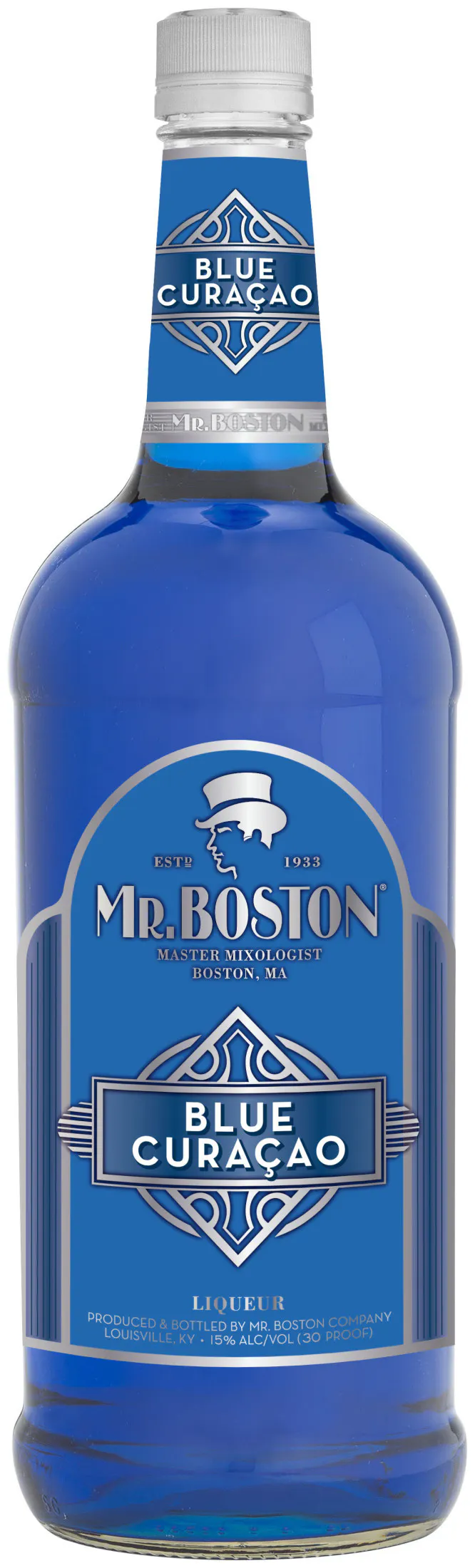 Mr. Boston Blue Curacao 1L - Yankee Spirits