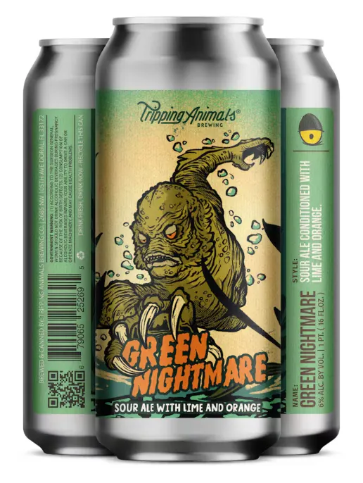 Tripping Animals Brewing Green Nightmare Sour 4 pack 16 oz. Can