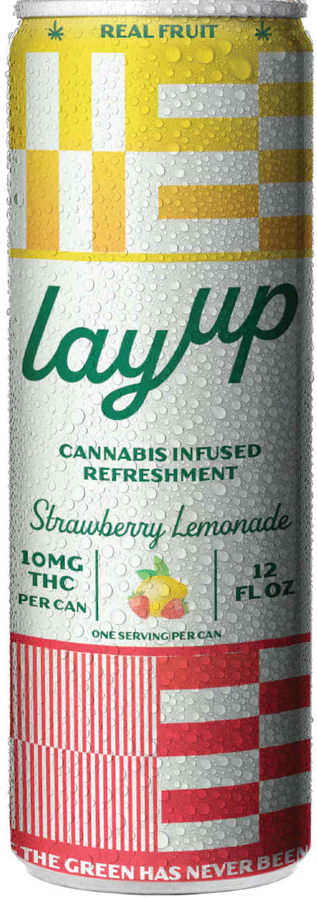 LayUp Strawberry Lemonade 10mg THC 4 pack 12 oz. - Hoboken Vine
