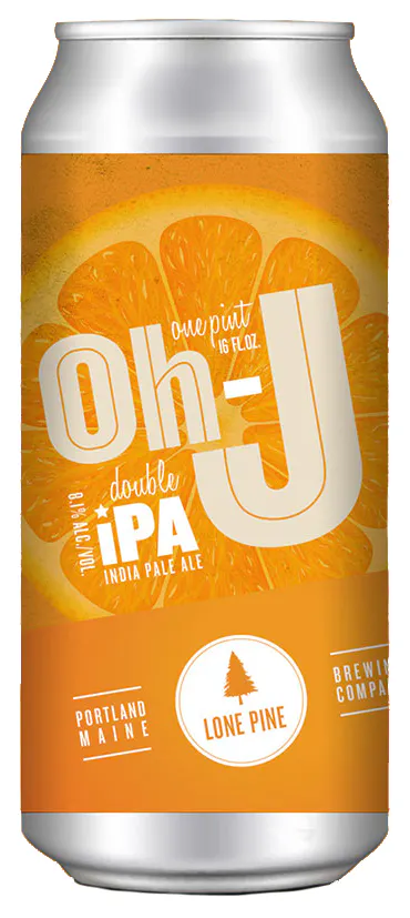 Lone Pine Brewing Oh-J DIPA 4 pack 16 oz. Can