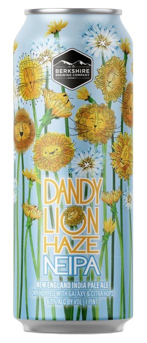 Berkshire Brewing Dandy Lion Haze NEIPA 4 pack 16 oz. Can