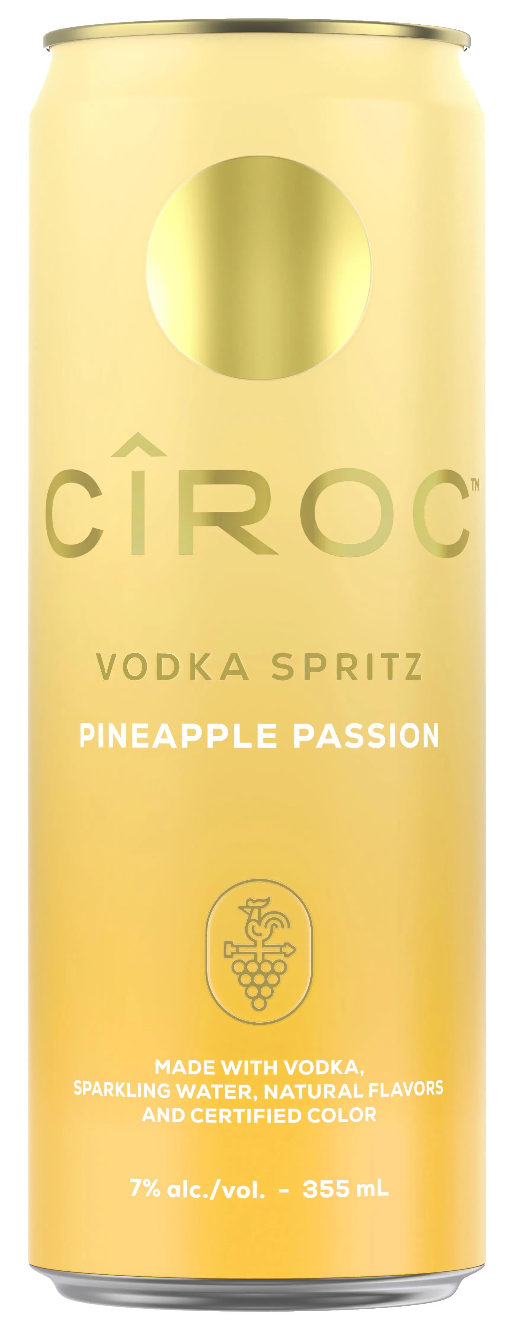 シリウスゴールドカクテル Cîroc Vodka Spiritz Pineapple Passion 4 pack 12 oz. Can - Yankee