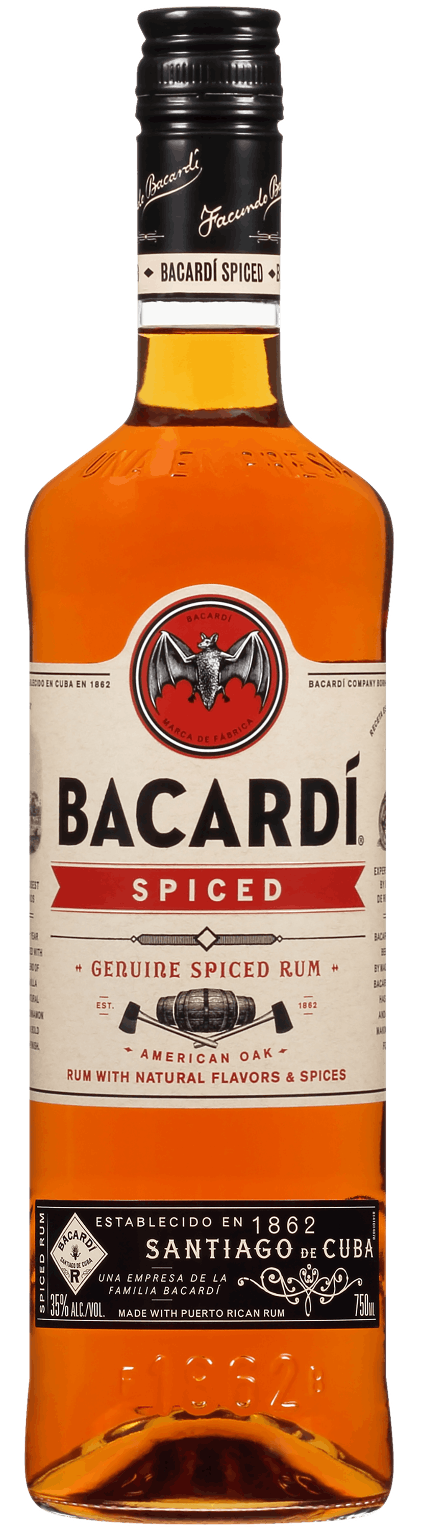 Bacardi Spiced Rum 750ml - Yankee Spirits