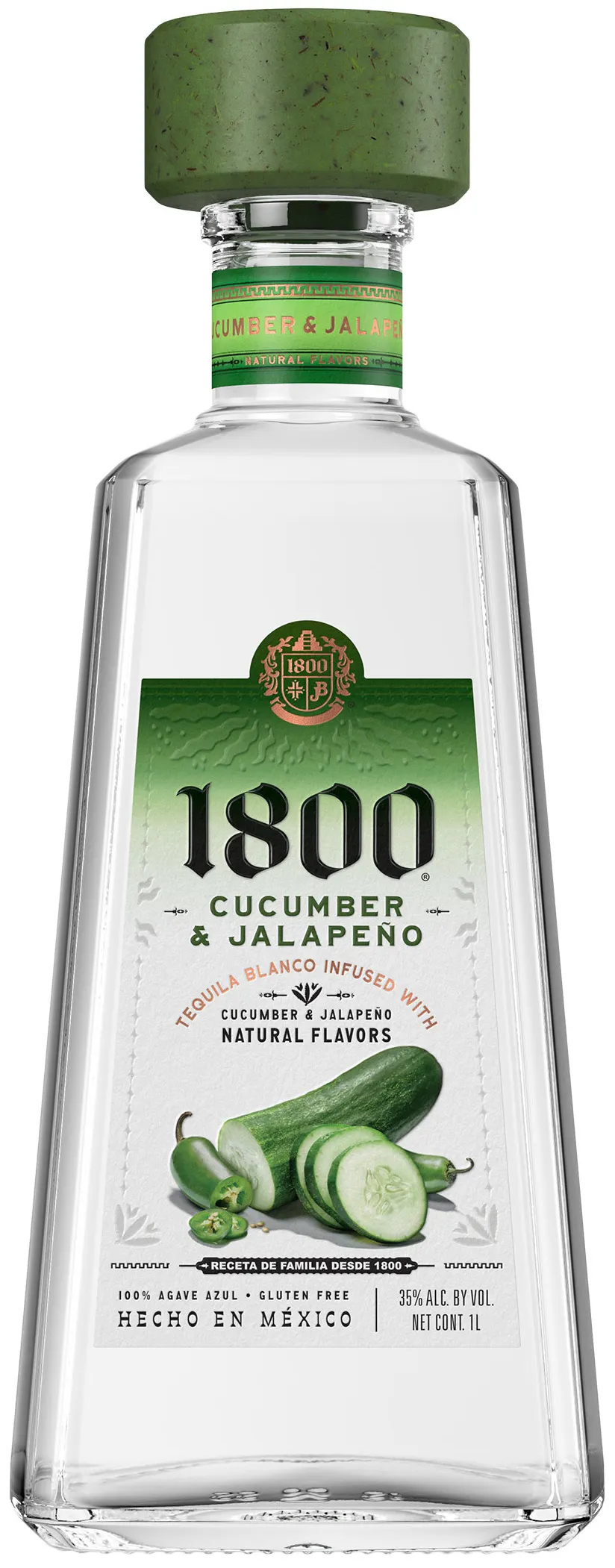 1800 Tequila Cucumber & Jalapeno Tequila 1L - Yankee Spirits