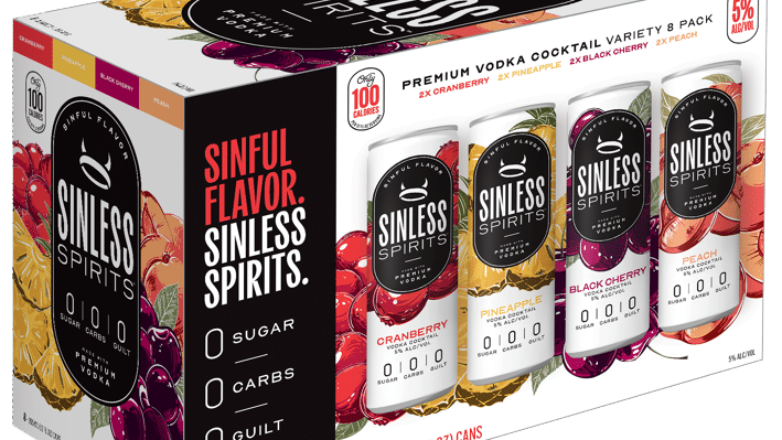 Sinless Spirits Vodka Cocktail Variety Pack 8 pack 12 oz Sinless Spirits Vodka Cocktail Variety Pack 8 pack 12 oz