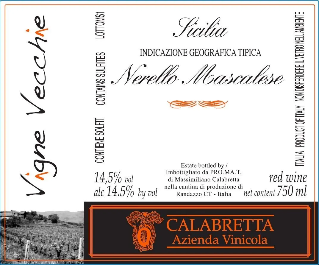 Calabretta Nerello Mascalese Vigne Vecchie 2016 750ml - Amanti Vino
