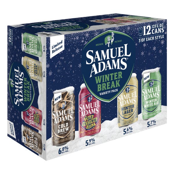 Samuel Adams Winter Break 12 Oz Can Variety 12 Pack 12 pack 12 oz