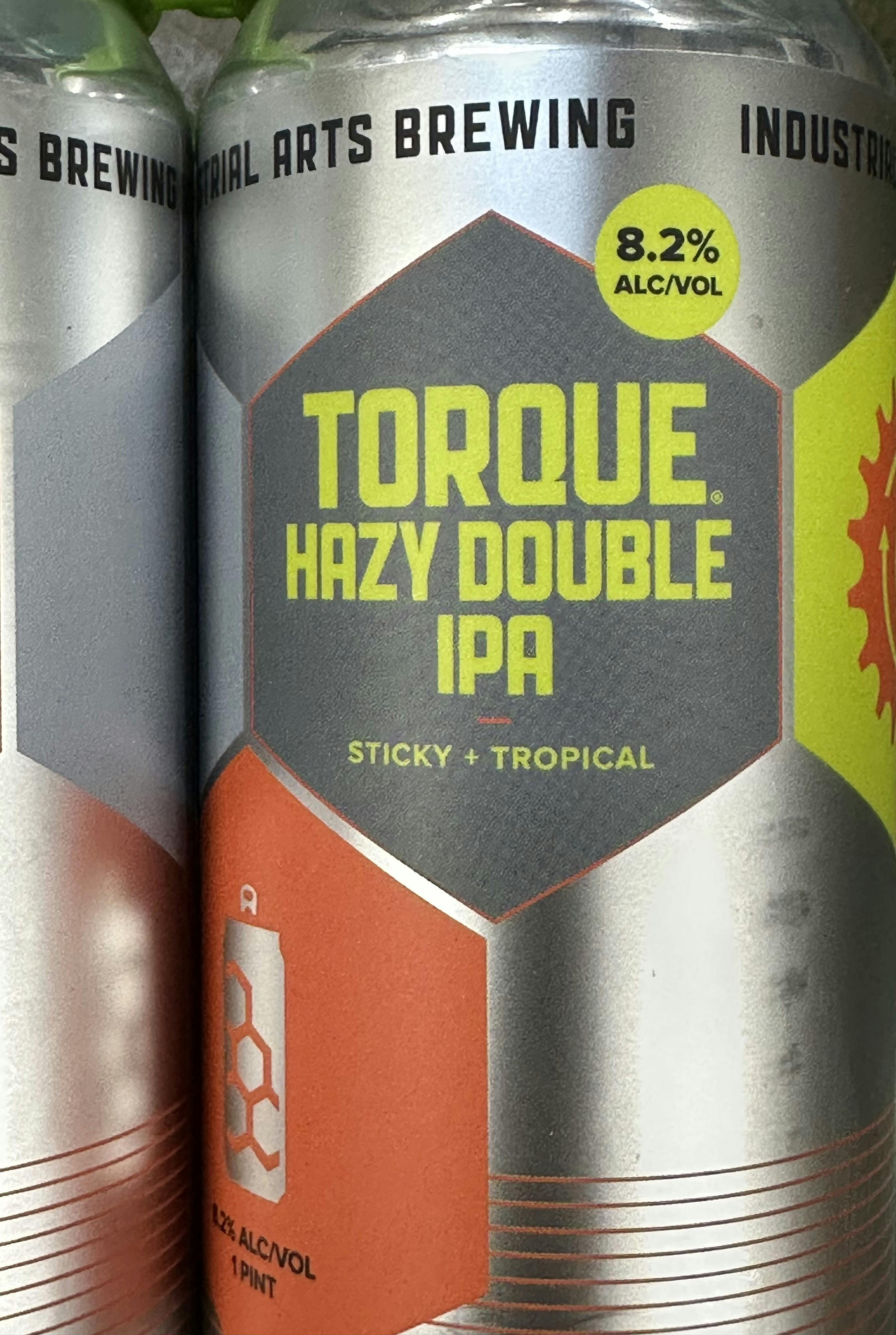 Industrial Arts Torque Hazy Double IPA 16 Oz Can 4 Pack 4 pack 16