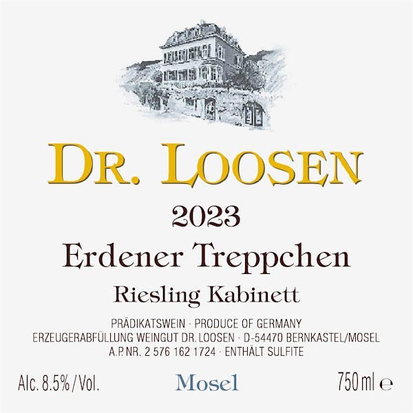 Dr. Loosen Erdener Treppchen Riesling Kabinett 2023 750ml