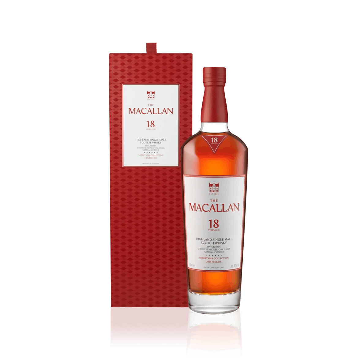 Macallan Sherry Oak Single Malt Scotch Whisky 18 year old 750ml