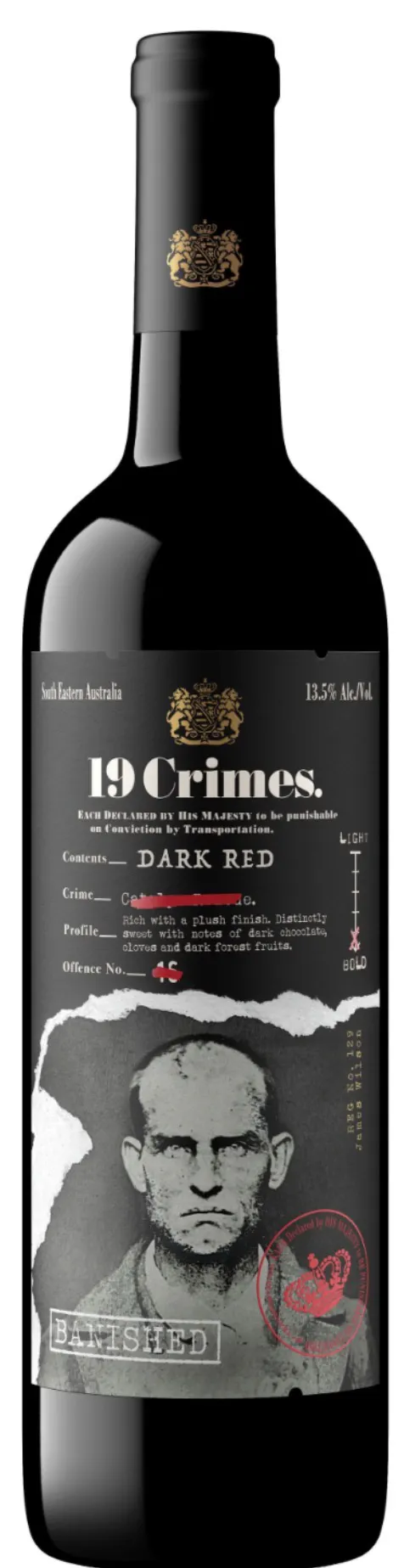 19 Crimes Cabernet Sauvignon 2021 750ml - Allendale Wine Shoppe