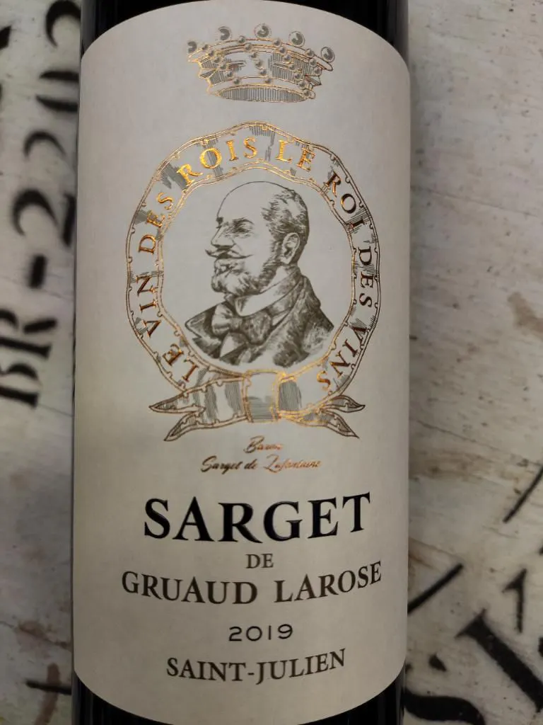 Sarget de Gruaud Larose Saint Julien 2019 750ml - Bottle Shop of