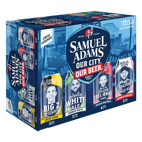 頂点級ルーツ！Jerry Adams / Some A Hala Samuel Adams Our City Variety 12 pack 12 oz. Can - Yankee Spirits