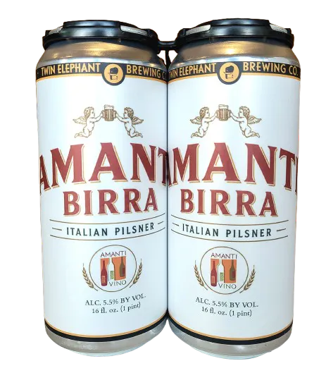 Twin Elephant Brewing Co. Amanti Birra Italian Pilsner 4 pack 16 oz.