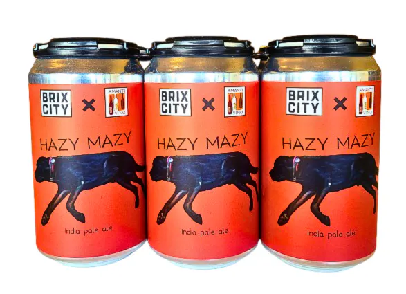 Brix City Brewing Hazy Mazy IPA 6 pack 12 oz. Can