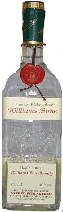 Schladerer Williams Birne Black Forest Pear Brandy 750ml