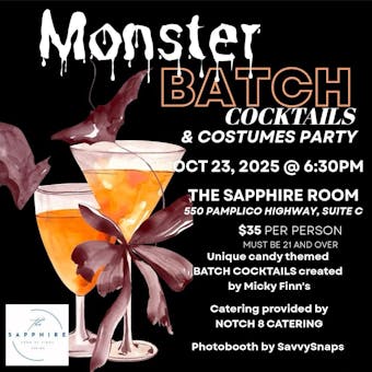Monster Batch Cocktails And Costume Party At The Sapphire Room