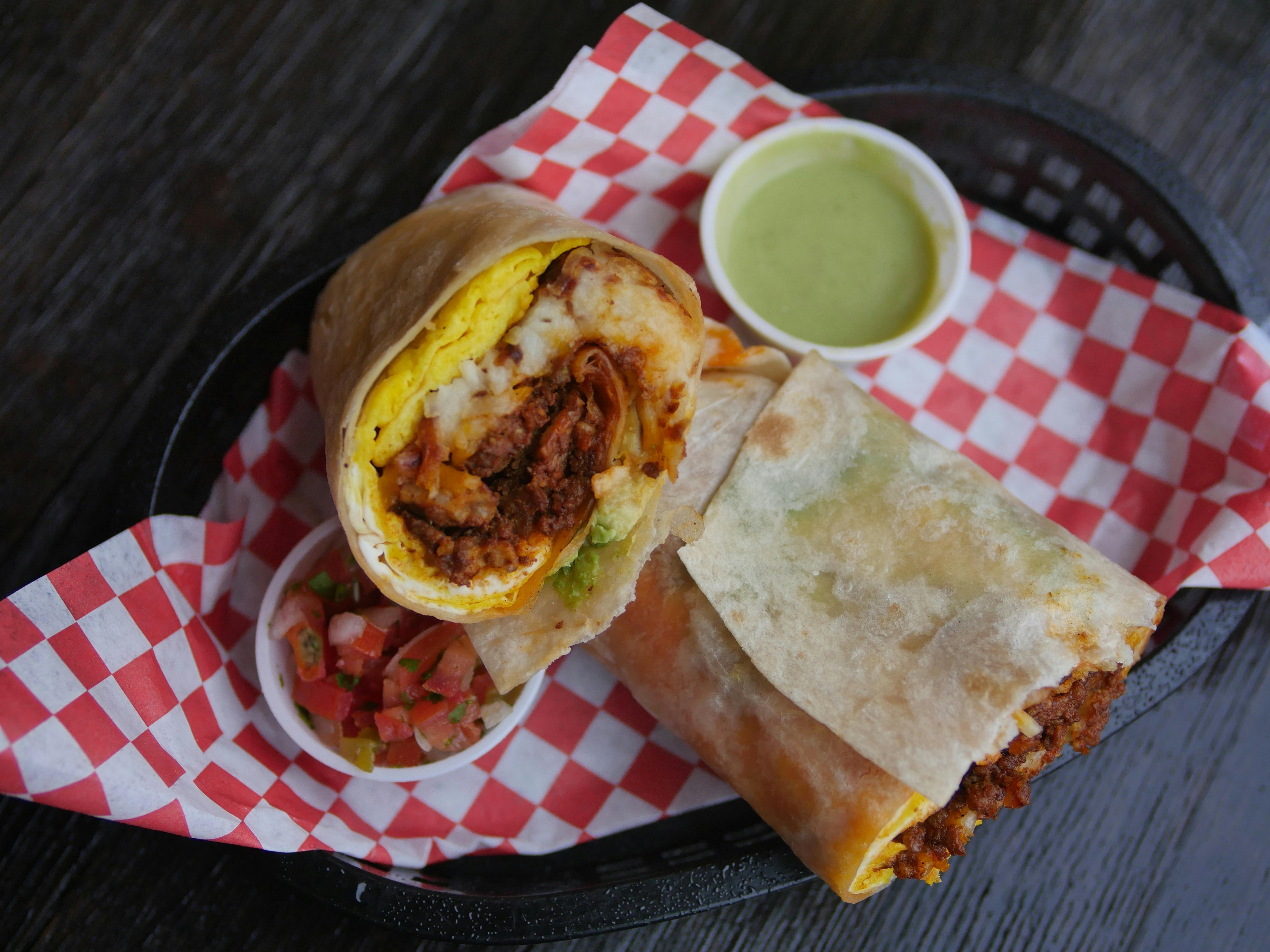 Try our "BTS" Breakfast Burrito in Aliso Viejo and Orange (Weekends)