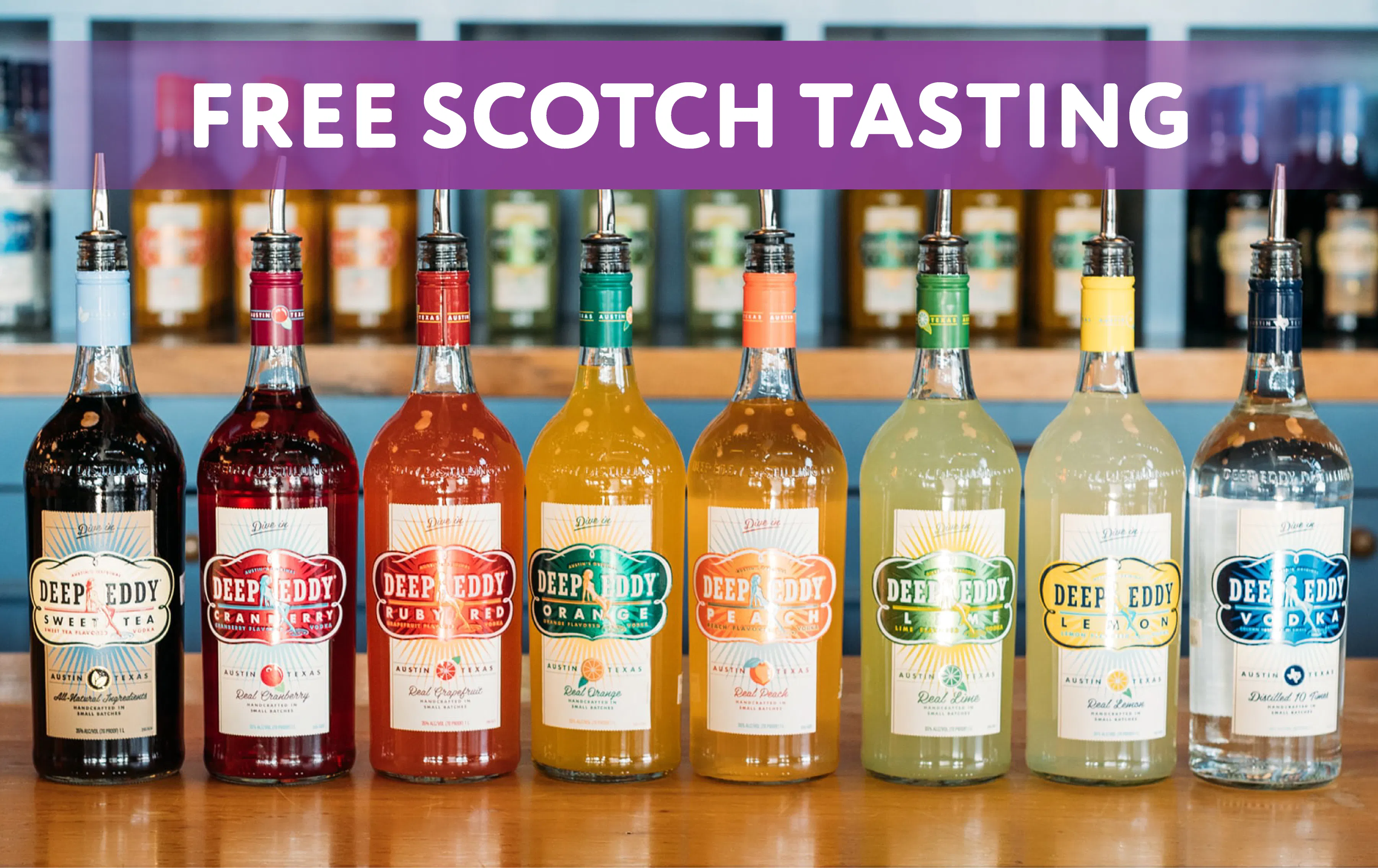 FREE Deep Eddy Vodka Regular & Flavored Vodka Tasting