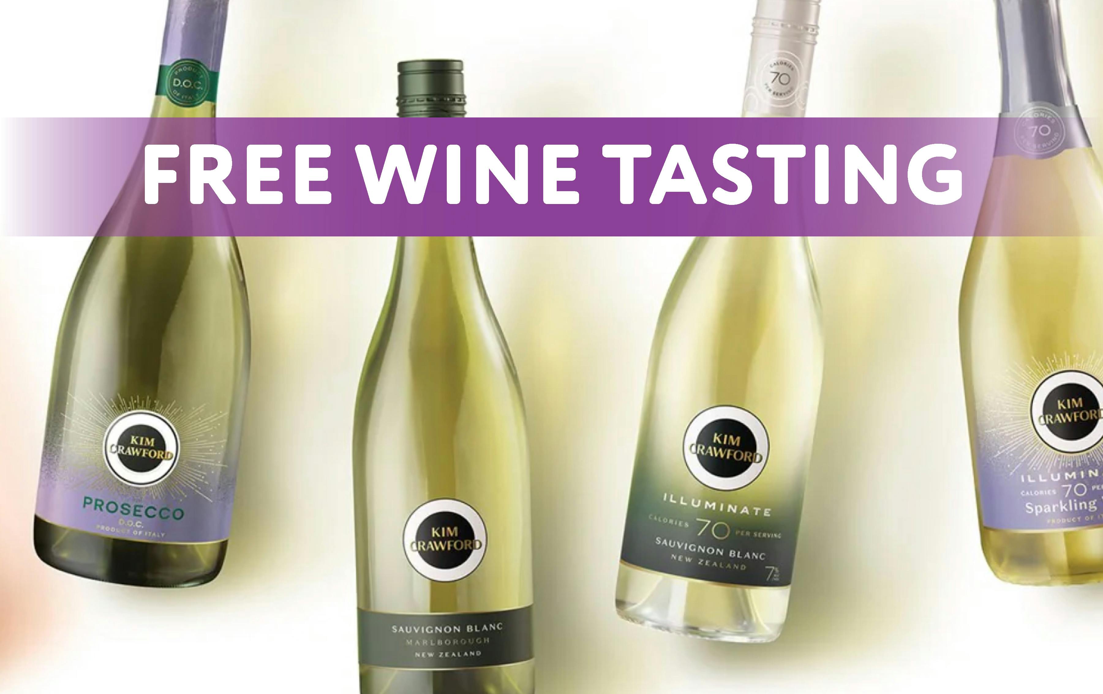 FREE Kim Crawford Wine Tasting