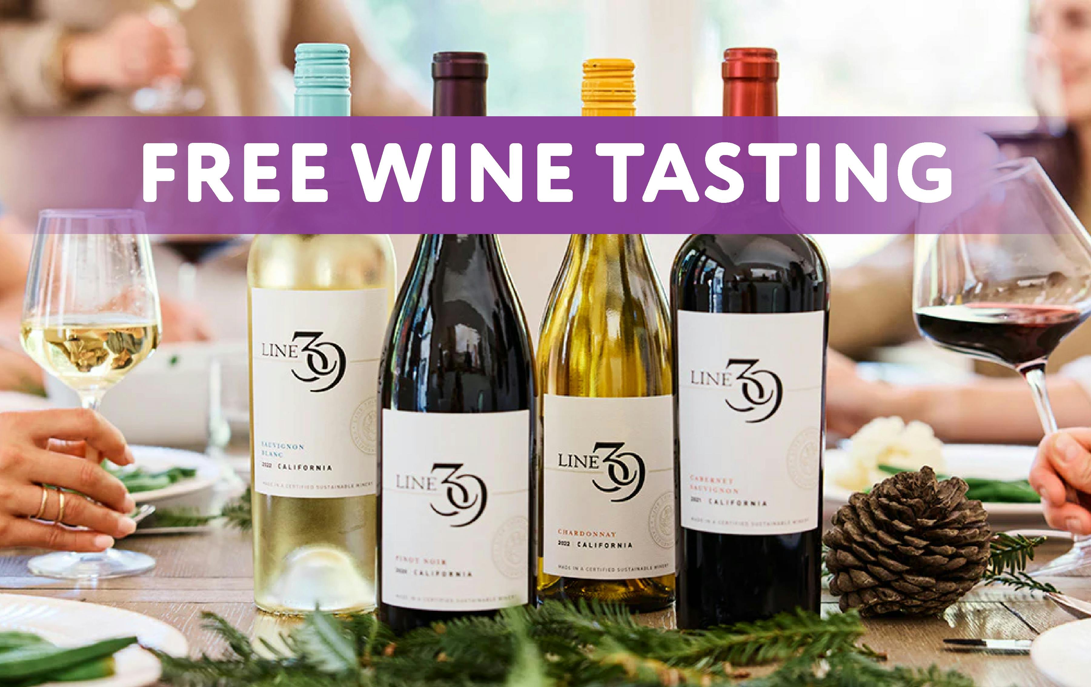 FREE Line 39 Wine Tasting