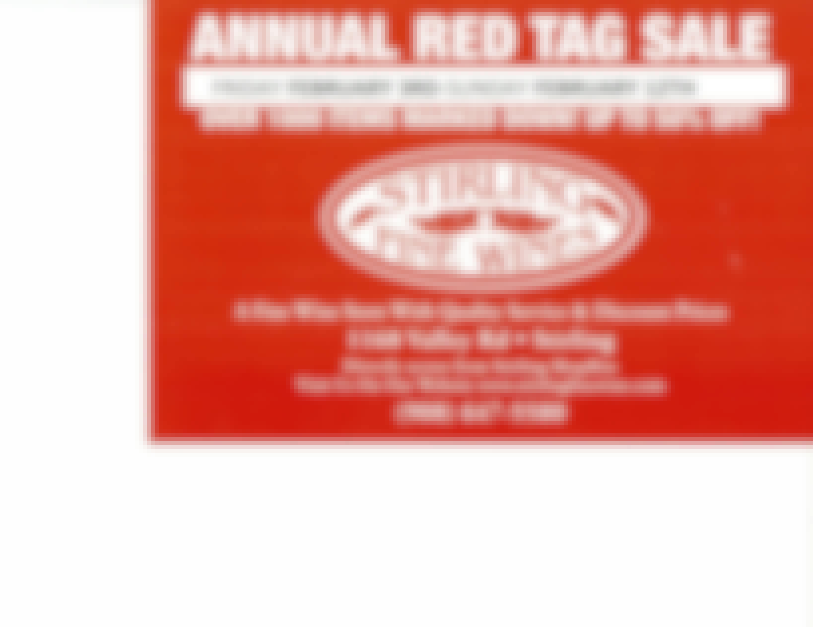 ANNUAL RED TAG SALE