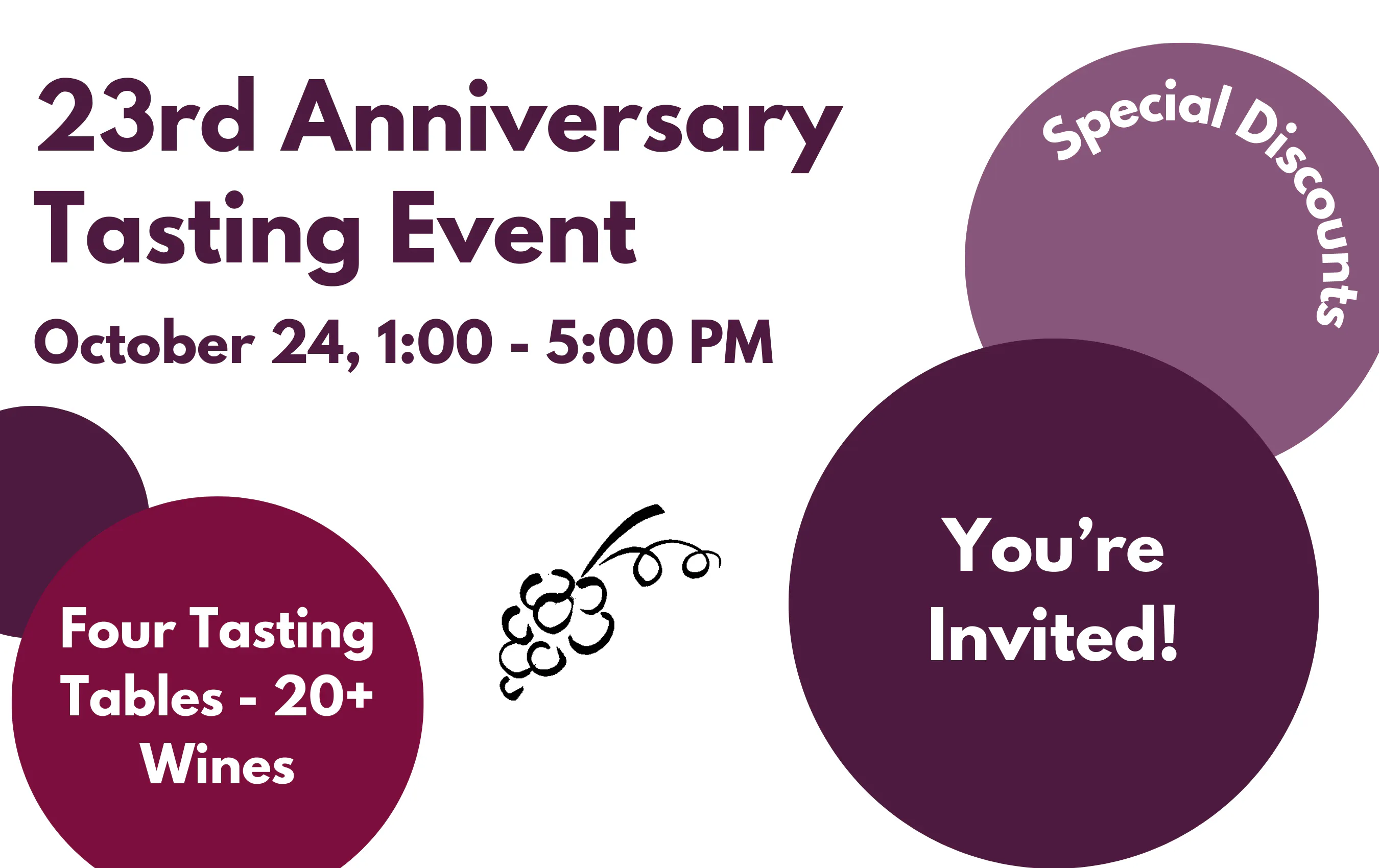 23rd Anniversary Tasting Event