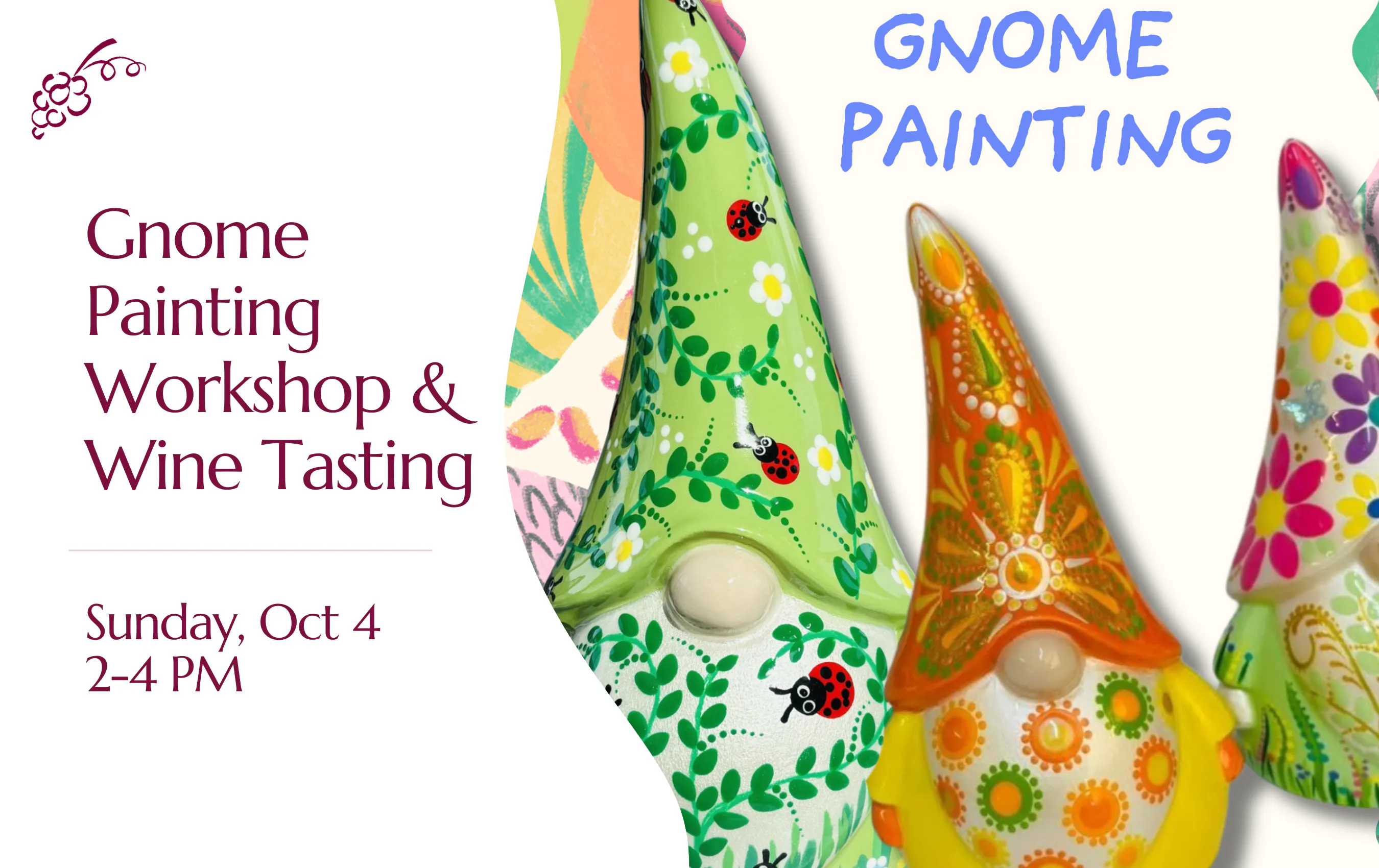 Gnome Painting Workshop & Wine Tasting
