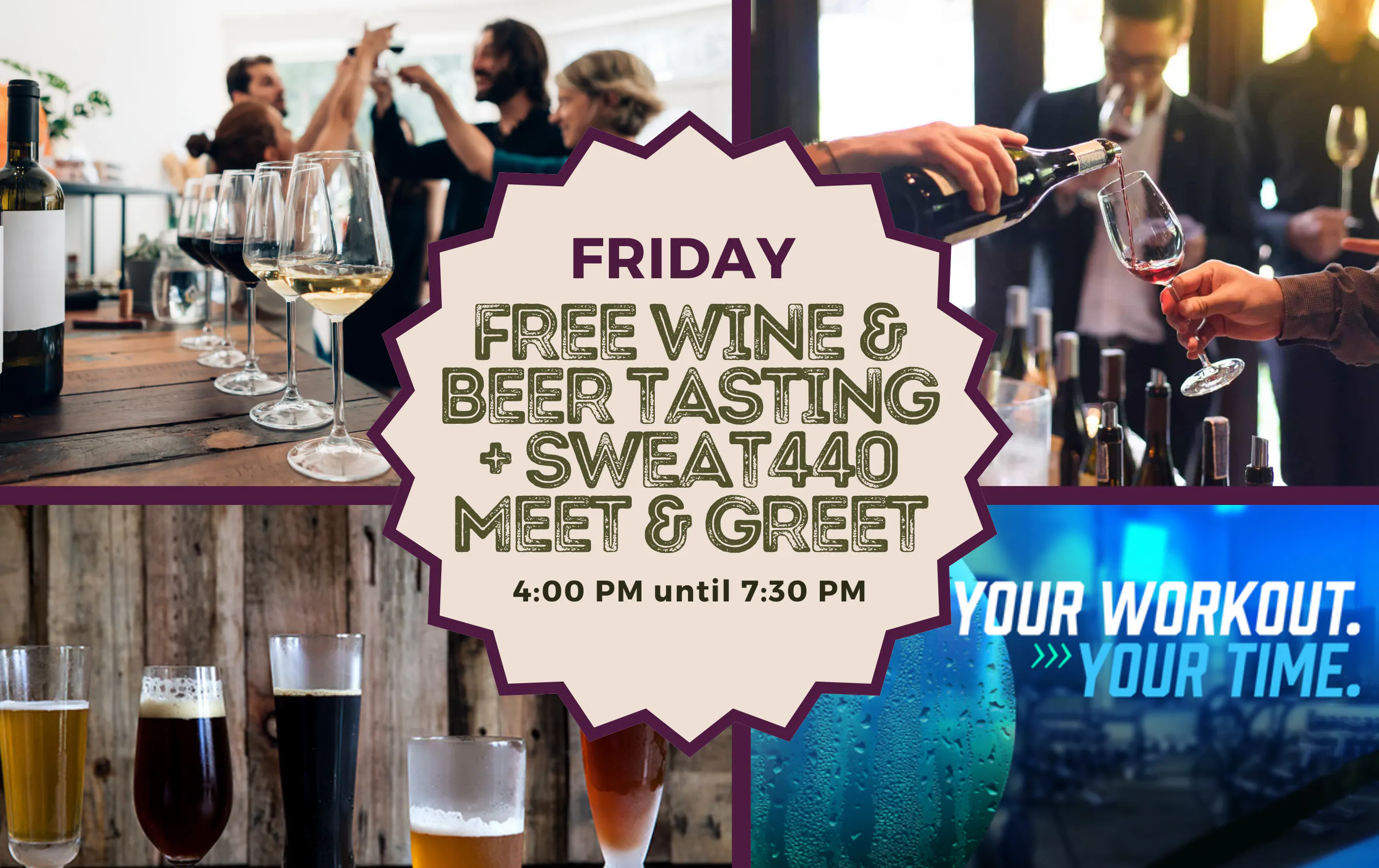 Friday Wine & Beer Tasting (Plus Sweat440 Meet & Greet!)