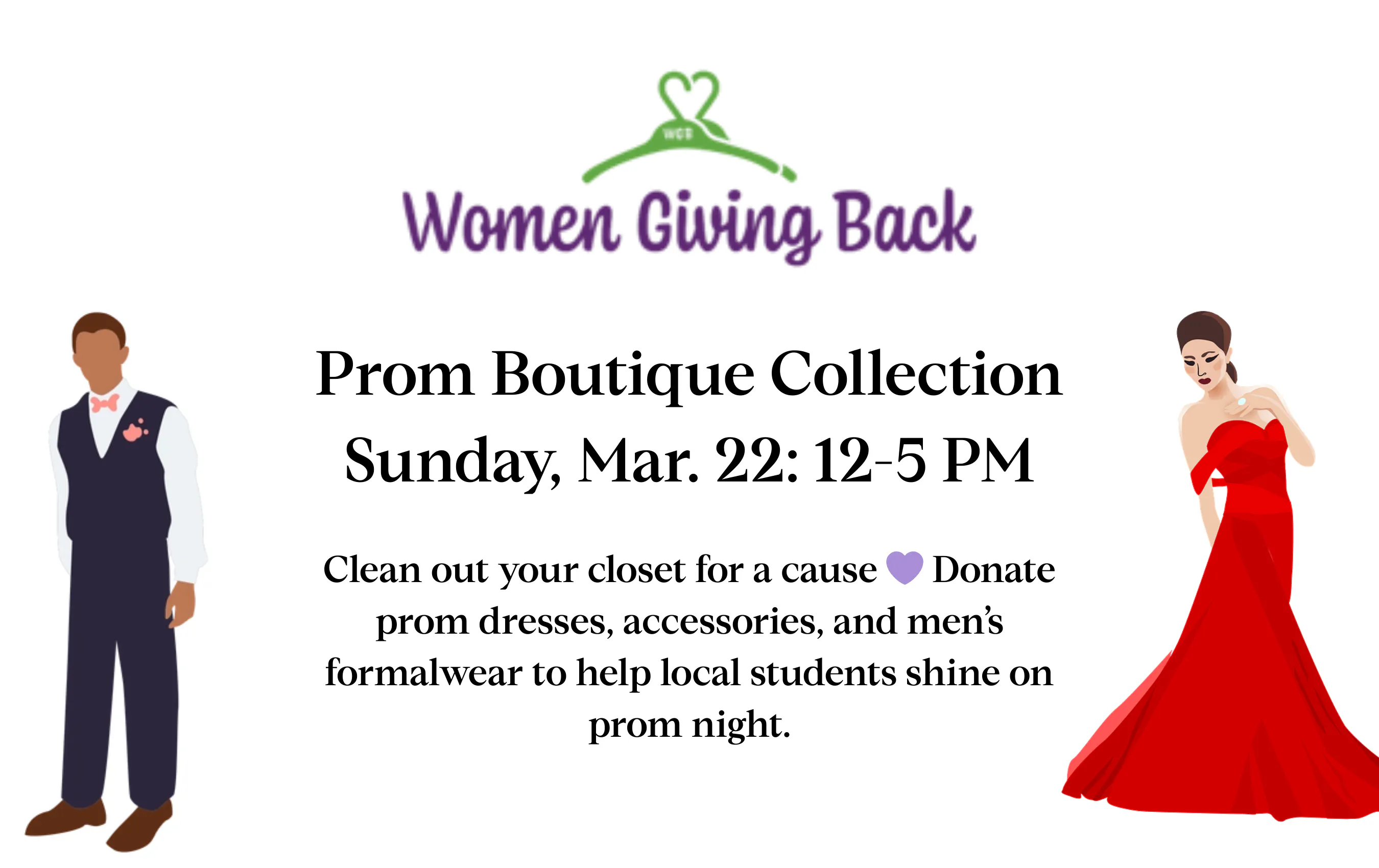 Women Giving Back Prom Boutique Donation Drop-Off Event